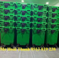 2 Xe gom rác 660 lít dung tích lớn phục vụ vận chuyển và gom rác đô thị