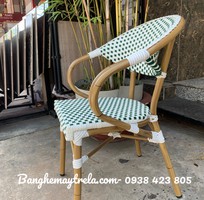 5 Ghế cafe mây nhựa khung nhôm