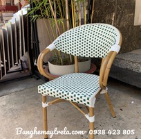 6 Ghế cafe mây nhựa khung nhôm