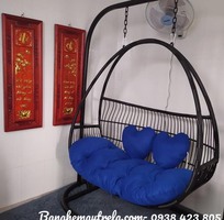 4 Xích đu đôi nhựa giả mây