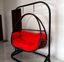 6 Xích đu đôi nhựa giả mây