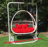7 Xích đu đôi nhựa giả mây