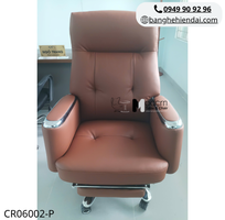 1 Ghế lãnh đạo nệm da ngả lưng có gác chân cao cấp CR06002-P tại HCM