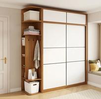 1 Tủ Áo MDF Cửa Lùa Phong Cách Nhật Hiện Đại - TAL025