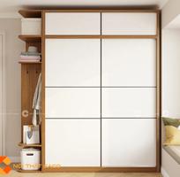2 Tủ Áo MDF Cửa Lùa Phong Cách Nhật Hiện Đại - TAL025