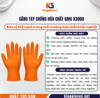 1  Găng Tay Chống Hóa Chất GMG X3000   Bảo vệ hiệu quả trong môi trường hóa chất khắc nghiệt