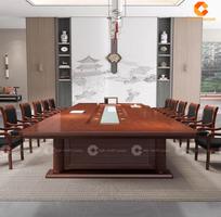 2 Bàn Họp Gỗ Tự Nhiên Lớn Sang Trọng Cho Phòng Họp Cao Cấp