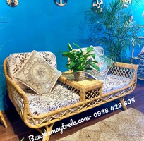 4 Băng ghế mây đôi decor