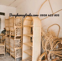 Kệ mây tự nhiên- Kệ sách báo mây tre