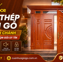 Cửa Thép Vân Gỗ Tại Bình Chánh   Thi Công Trọn Gói Uy Tín