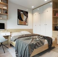 1 Combo Phòng Ngủ Gỗ Công Nghiệp MDF Màu Vàng Vân Gỗ