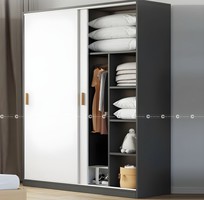 2 Tủ Quần Áo Gỗ MDF Cửa Lùa Thiết Kế Tinh Tế Hiện Đại - TAL055