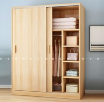 1 Tủ Quần Áo Gỗ MDF Cửa Lùa Thiết Kế Tinh Tế Hiện Đại - TAL055
