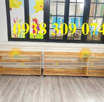 Kệ gỗ mầm non, kệ gỗ mầm non montessori