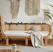 2 Sofa mây đóng caro