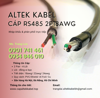 Cáp tín hiệu RS485 18AWG 2 Pair vặn xoắn chống nhiễu Altek kabel chính hãng
