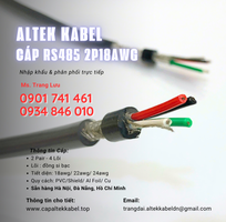 1 Cáp tín hiệu RS485 18AWG 2 Pair vặn xoắn chống nhiễu Altek kabel chính hãng