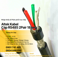 3 Cáp tín hiệu RS485 18AWG 2 Pair vặn xoắn chống nhiễu Altek kabel chính hãng