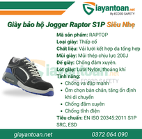 2 Safety Jogger Raptor S1P SRC - Giải pháp an toàn cho người lao động