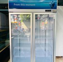 Thanh lý tủ mát 2 cánh Herocool 1000 lít   Mới 99   Kính sưởi chống đọng.