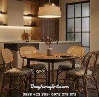 Ghế mây cafe lưng mắt cáo