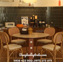 2 Ghế mây cafe lưng mắt cáo