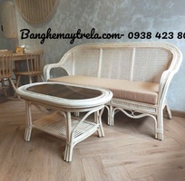 2 Bàn ghế sofa mây nhỏ gọn