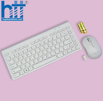 Bộ bàn phím và chuột không dây SingPC WKB-L264CB Trắng