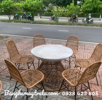 2 Bàn ghế mây nhựa