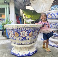 3 Cơ sở chậu hoa Thế Sơn - chậu hoa dán sành sứ - chậu khảm sành - cẩn miễng