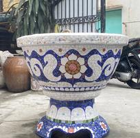 5 Cơ sở chậu hoa Thế Sơn - chậu hoa dán sành sứ - chậu khảm sành - cẩn miễng