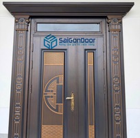 Cửa thép vân gỗ chất lượng bền đẹp