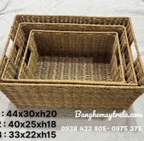 9 Rương để đồ chữ nhật mây tre đan