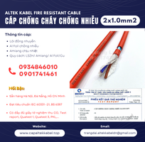 Phân phối cáp chống cháy chống nhiễu 2x1.0 Altek kabel tại Bình Định, Phú Yên, Quảng Ngãi