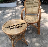 2 Ghế mây tự nhiên mắt cáo