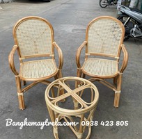 4 Ghế mây tự nhiên mắt cáo