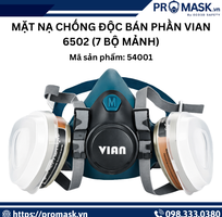 Mặt nạ nửa mặt silicon vian 6502   bảo vệ đường hô hấp hiệu quả