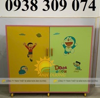 4 Tủ đựng chăn gối mầm non, tủ đừng mền gối trẻ em mầm non