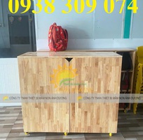 1 Tủ đựng chăn gối mầm non, tủ đừng mền gối trẻ em mầm non