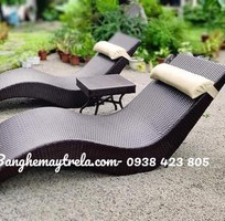 4 Ghế hồ bơi nhựa giả mây