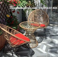 Bàn ghế giả mây