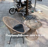 3 Bàn ghế giả mây