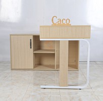 1 Bàn Nhân Viên Gỗ Công Nghiệp MDF Phủ Melamine Màu Vàng