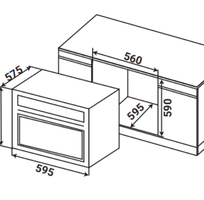 7  Lò Nướng Âm Tủ KAFF KF-BI75TFT   75L Cao Cấp, Made In Turkey, Nướng Đa Năng Chuẩn Châu Âu 