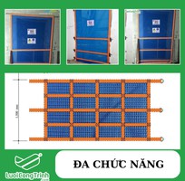 1 Lưới Gangform inlogo thương hiệu, Lưới can can chắn ô thnag- lối đi an toàn công trình xây dựng
