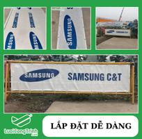 2 Lưới Gangform inlogo thương hiệu, Lưới can can chắn ô thnag- lối đi an toàn công trình xây dựng