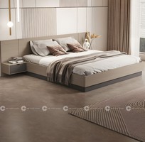 2 Mẫu Giường Ngủ Bệt Gỗ MDF Tích Hợp 2 Tab Đầu Giường