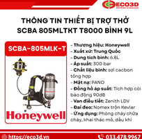Thiết bị thở độc lập SCBA T8000 6.8L dành cho PCCC và cứu hộ