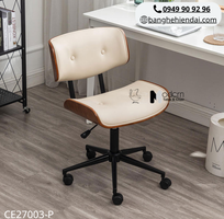 1 Ghế học bài nệm da lưng ốp gỗ CE27003-P tại HCM