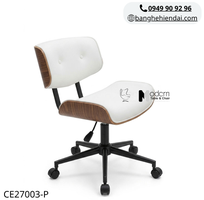 2 Ghế học bài nệm da lưng ốp gỗ CE27003-P tại HCM
